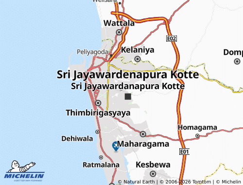 MICHELIN-Landkarte Rajagiriya - ViaMichelin