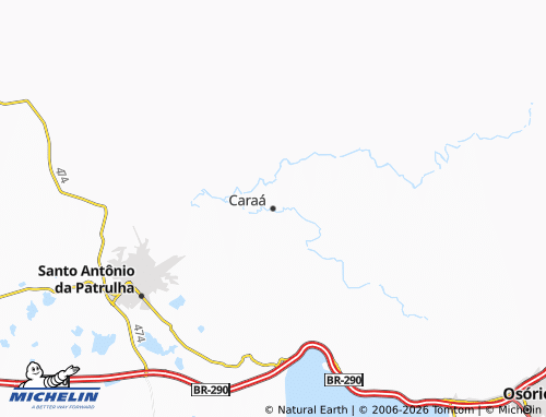 Mapa MICHELIN Caraá - ViaMichelin