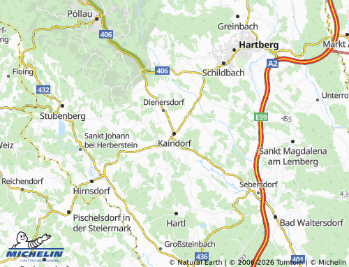 MICHELIN-Landkarte Kaindorf - ViaMichelin