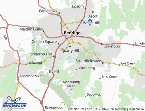 Mapa MICHELIN Spring Gully - ViaMichelin