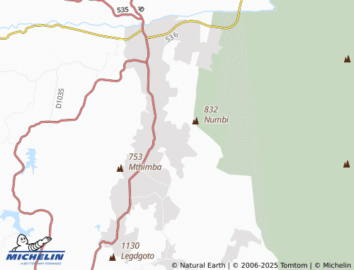 MICHELIN Numbi map - ViaMichelin