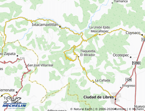 Carte MICHELIN Plan de la Flor - ViaMichelin