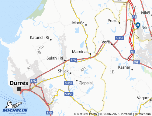 MICHELIN Guzaj map - ViaMichelin