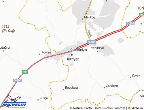 MICHELIN Hürriyet map - ViaMichelin