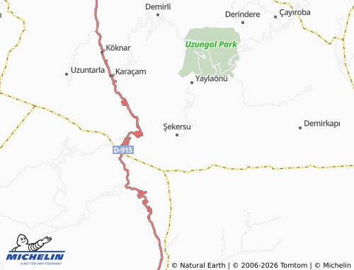 Mappa MICHELIN Şekersu - ViaMichelin