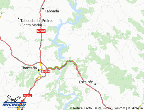 MICHELIN Rebordaos (Santalla) map - ViaMichelin