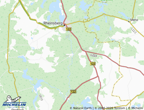 MICHELIN Zechow map - ViaMichelin