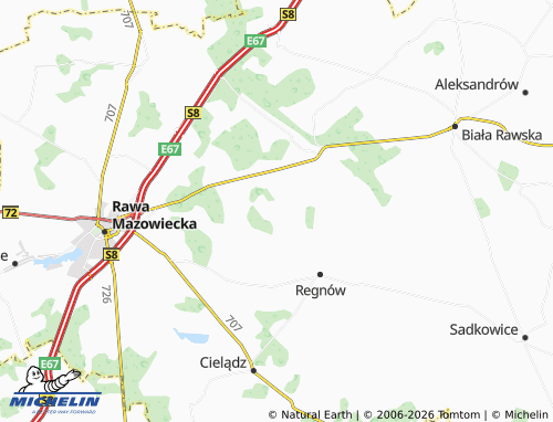 MICHELIN Kazimierzów map - ViaMichelin