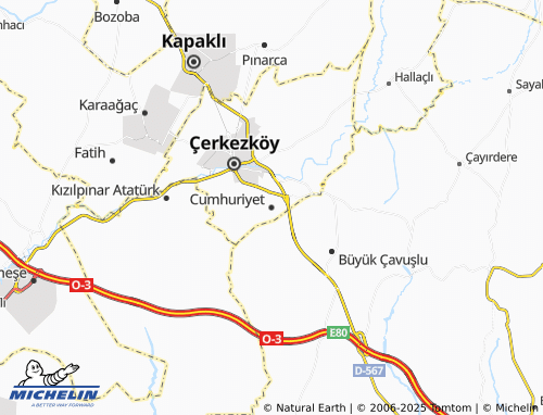 MICHELIN Cumhuriyet map - ViaMichelin