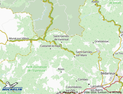 Mappa MICHELIN Plaisance - ViaMichelin