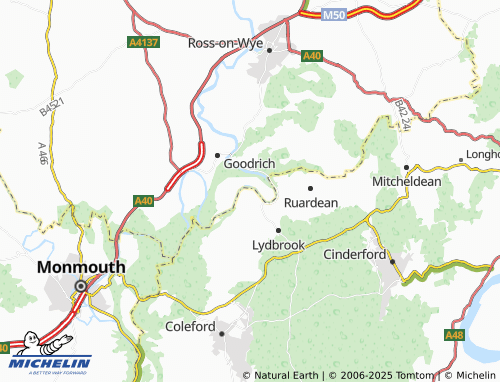 Kaart MICHELIN Welsh Bicknor - ViaMichelin