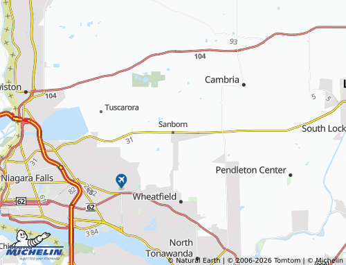 Mapa MICHELIN Sanborn - ViaMichelin