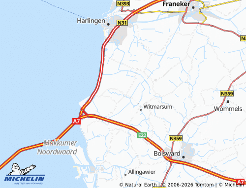 MICHELIN Pingjum map - ViaMichelin