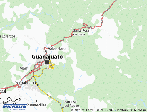 Mappa MICHELIN Peregrina - ViaMichelin