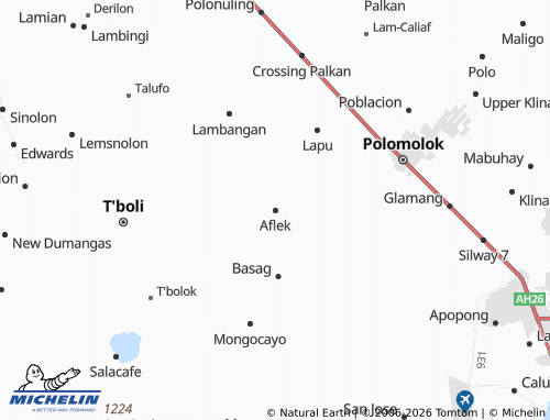 MICHELIN Aflek map - ViaMichelin