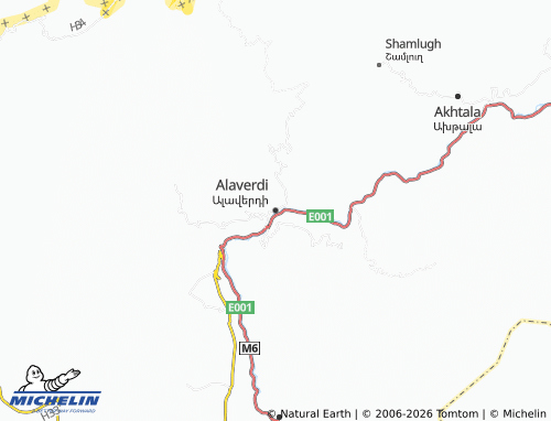 MICHELIN-Landkarte Alaverdi - ViaMichelin