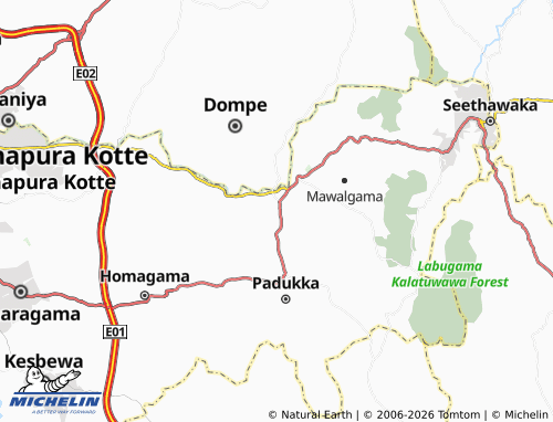 Mappa MICHELIN Pahathgama - ViaMichelin