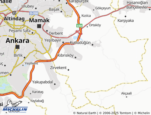 MICHELIN Kıbrısköy map - ViaMichelin