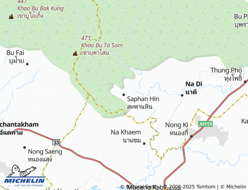 MICHELIN Saphan Hin map - ViaMichelin