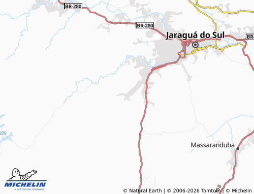 Mapa MICHELIN Rio da Luz - ViaMichelin