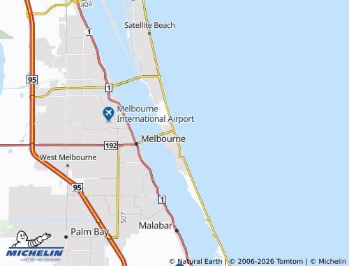 Carte MICHELIN Indialantic - ViaMichelin