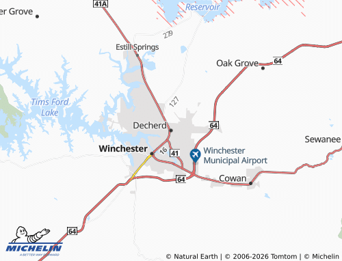 Mapa MICHELIN Decherd - ViaMichelin