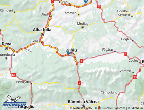 MICHELIN Sibiu map - ViaMichelin