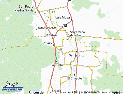 Mapa MICHELIN El Refugio de Agua Zarca - ViaMichelin