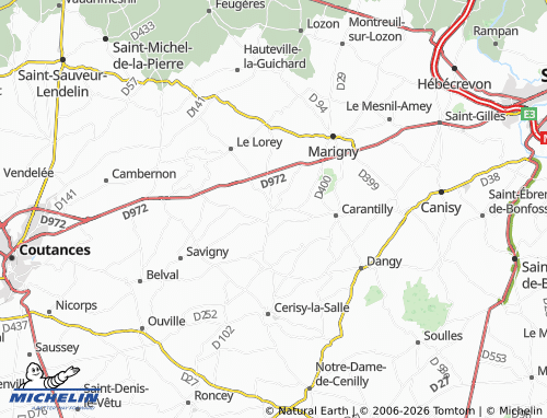 MICHELIN Cametours map - ViaMichelin