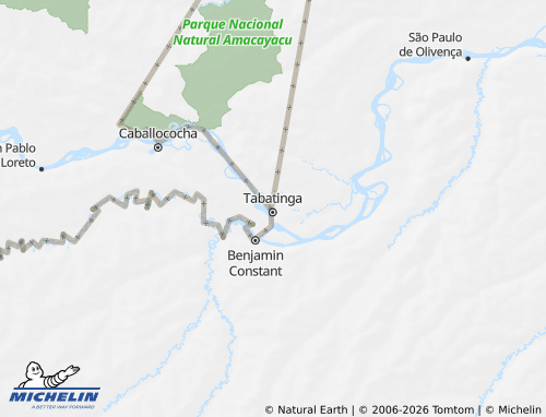 Carte MICHELIN Amazonas - ViaMichelin