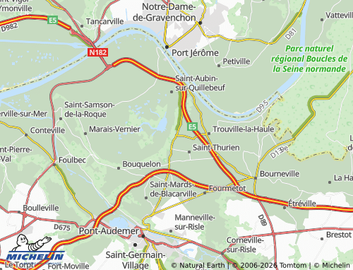 Mappa MICHELIN Sainte-Opportune-la-Mare - ViaMichelin