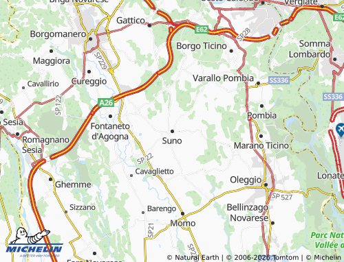 Mappa MICHELIN Suno - ViaMichelin