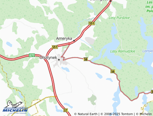 MICHELIN Mierki map - ViaMichelin