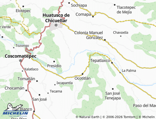 Mappa MICHELIN Ixcatla - ViaMichelin