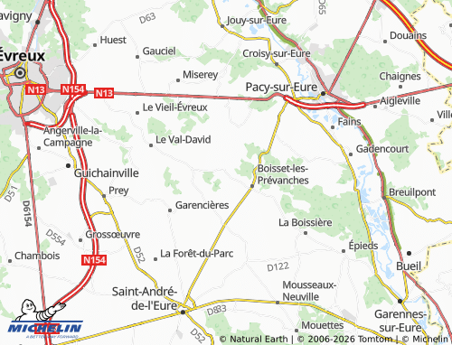 Mapa MICHELIN Le Cormier - ViaMichelin