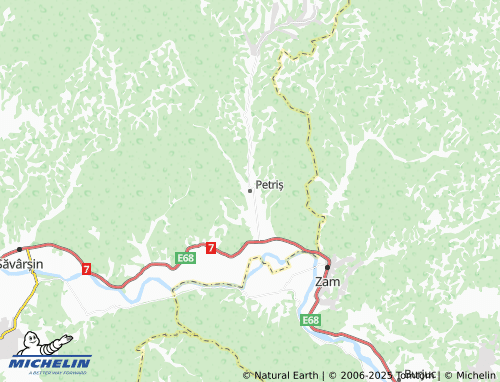 MICHELIN Petriș map - ViaMichelin