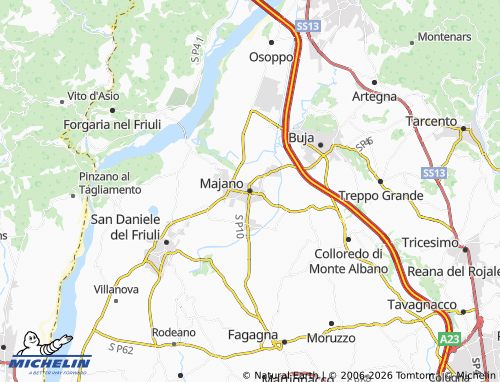 Mapa MICHELIN Majano - ViaMichelin