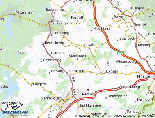Kaart MICHELIN Gœrlingen - ViaMichelin