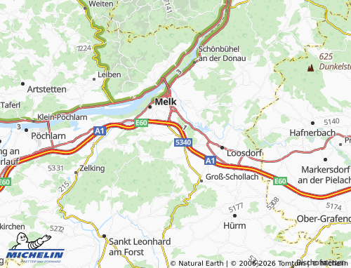 Mapa MICHELIN Schrattenbruck - ViaMichelin