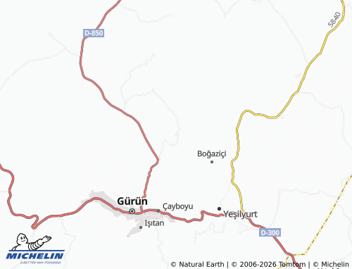 MICHELIN Sularbaşı map - ViaMichelin