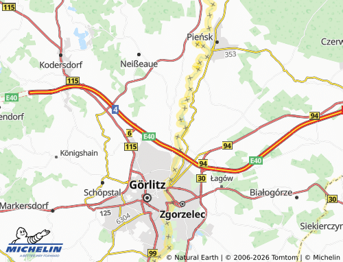 MICHELIN Ludwigsdorf map - ViaMichelin