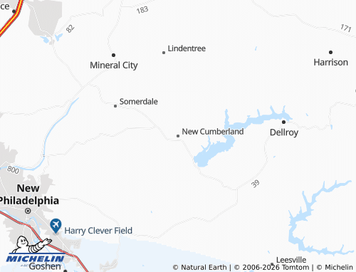Mappa MICHELIN New Cumberland - ViaMichelin