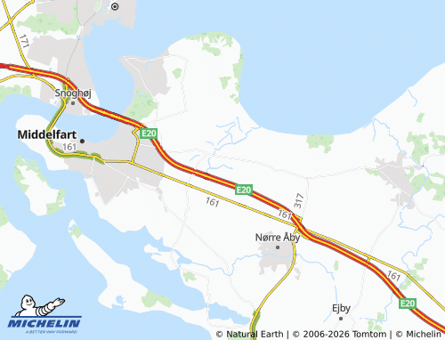 MICHELIN Voldby map - ViaMichelin