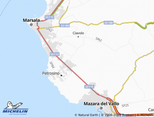 MICHELIN Case Ciaci-Bilelli map - ViaMichelin