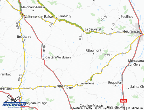 Carte MICHELIN Cézan - ViaMichelin