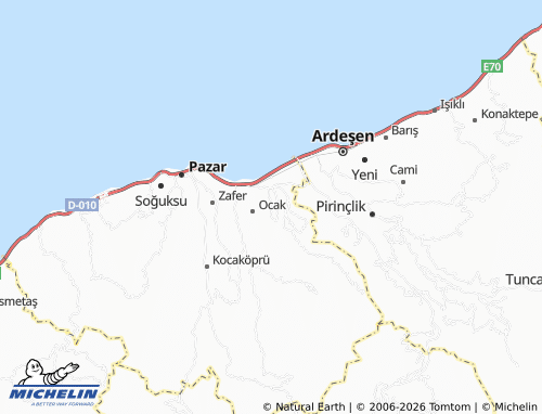 Mappa MICHELIN Derebaşı - ViaMichelin