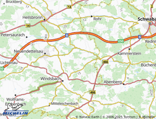 MICHELIN-Landkarte Suddersdorf - ViaMichelin