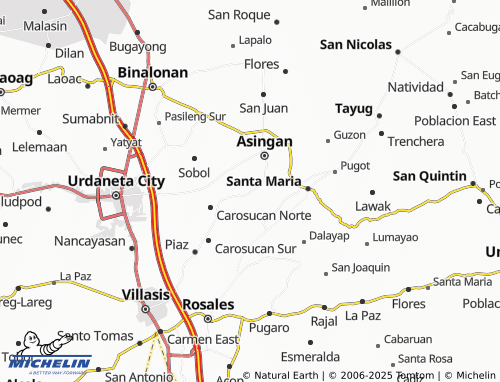 MICHELIN Sánchez map - ViaMichelin