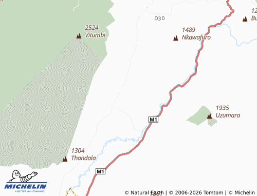 MICHELIN Sidila Munthali map - ViaMichelin