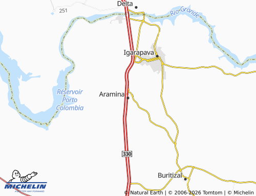 MICHELIN Aramina map - ViaMichelin